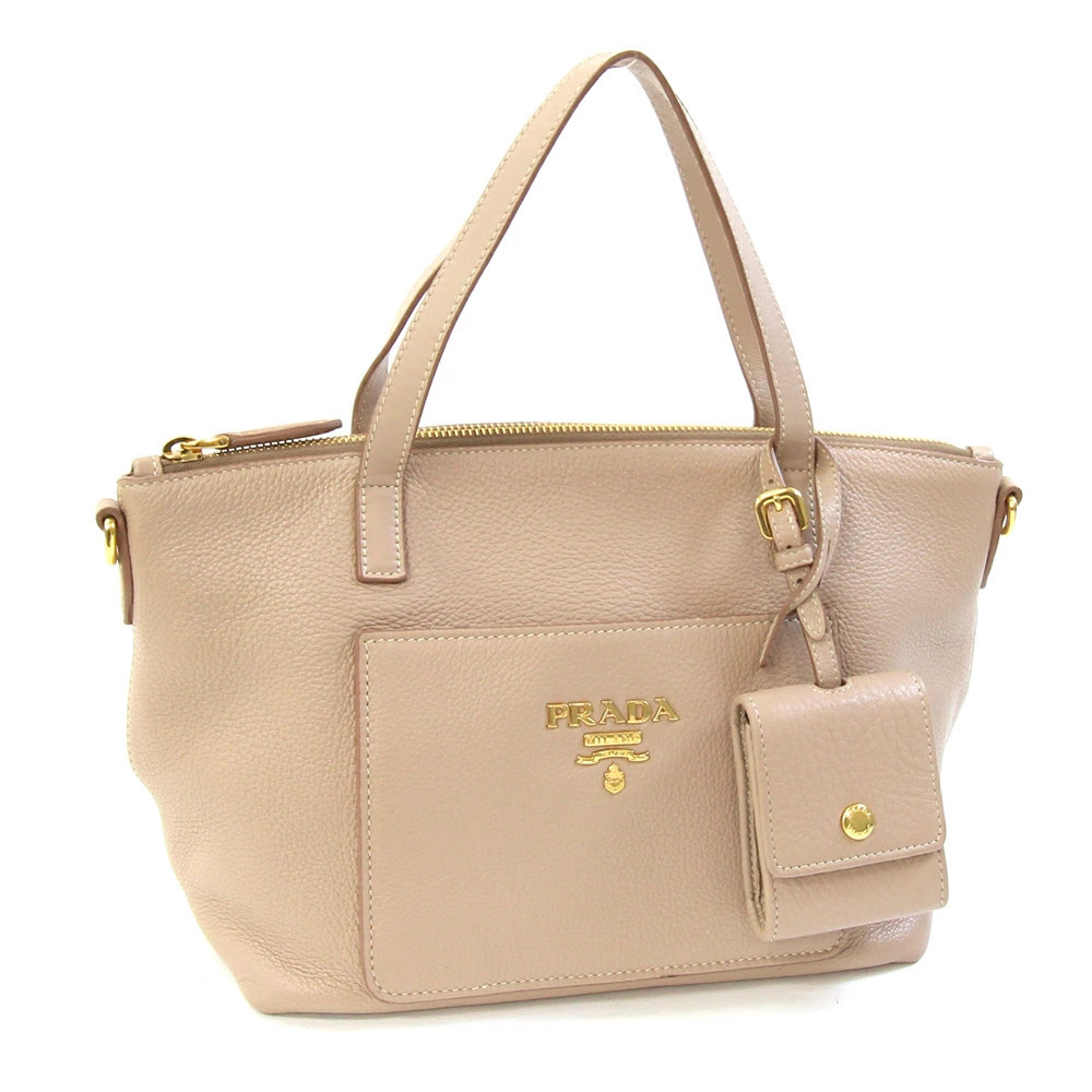Prada handbag beige leather Clutch bag